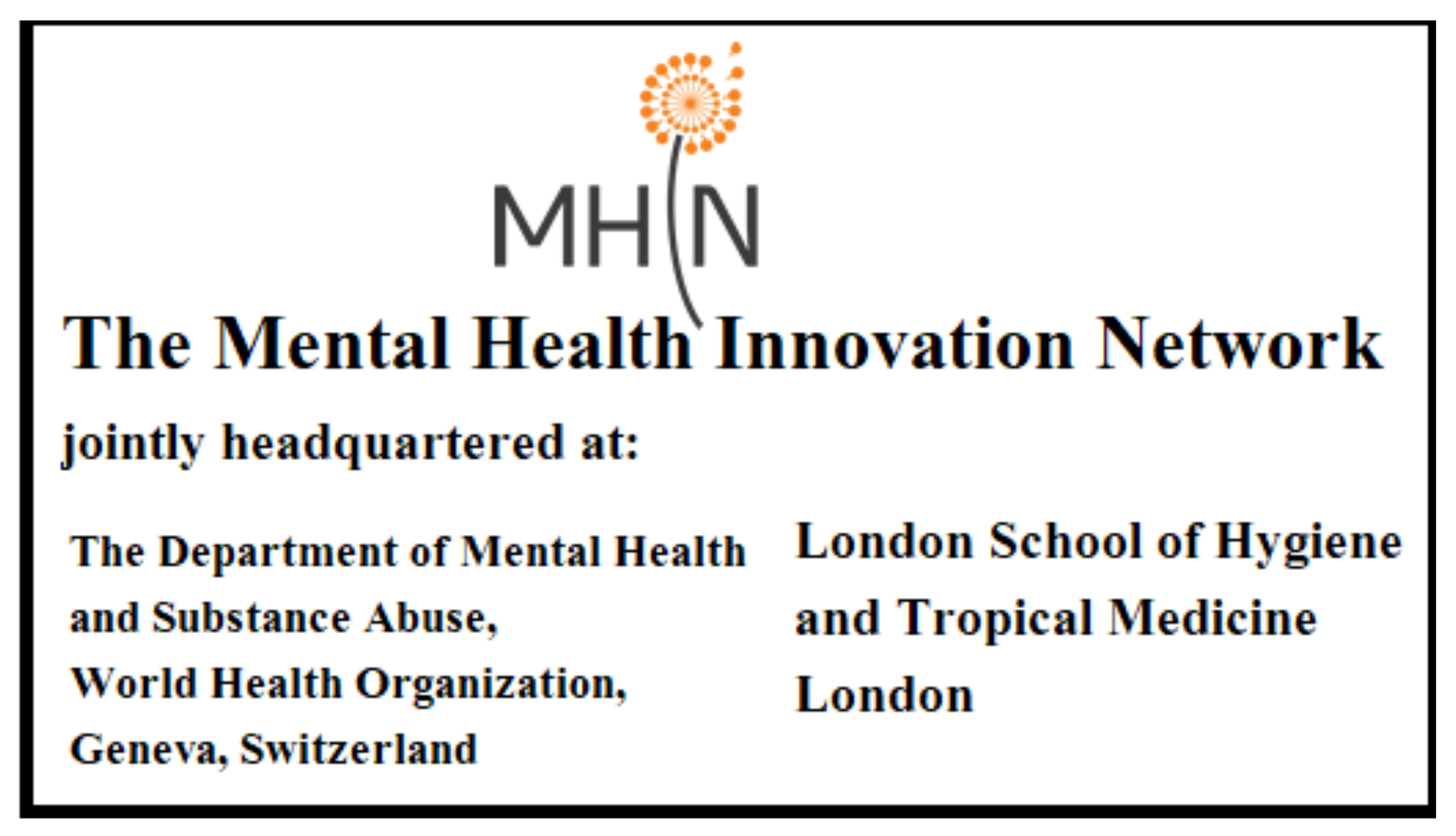 The Mental Health Innovation Network (MHIN)